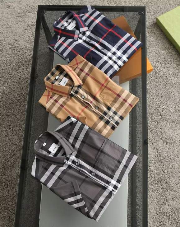 Picture of Burberry Shirts Short _SKUBurberryM-3XL8qx2127978